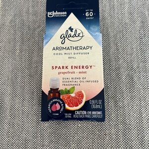 Glade Cool Mist Diffuser Oil Refill Spark Energy Grapefruit + Mint 0.56